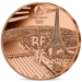 Francia 1/4 euro UNC 2024 - Giochi Olimpici di Parigi 2024 – Staffetta della torcia olimpica