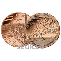 Francia 1/4 euro UNC 2024 - Giochi Olimpici di Parigi 2024 – Atletica paralimpica