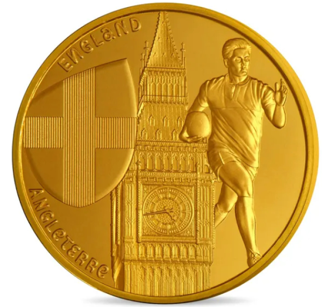 Francia 1/4 euro UNC 2023 - Coppa del mondo di rugby Francia 2023