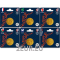 Francia 1/4 euro UNC 2023 - Coppa del mondo di rugby Francia 2023