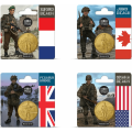 Francia 1/4 euro UNC 2024 - 80° anniversario del D-DAY – Sbarco in Normandia