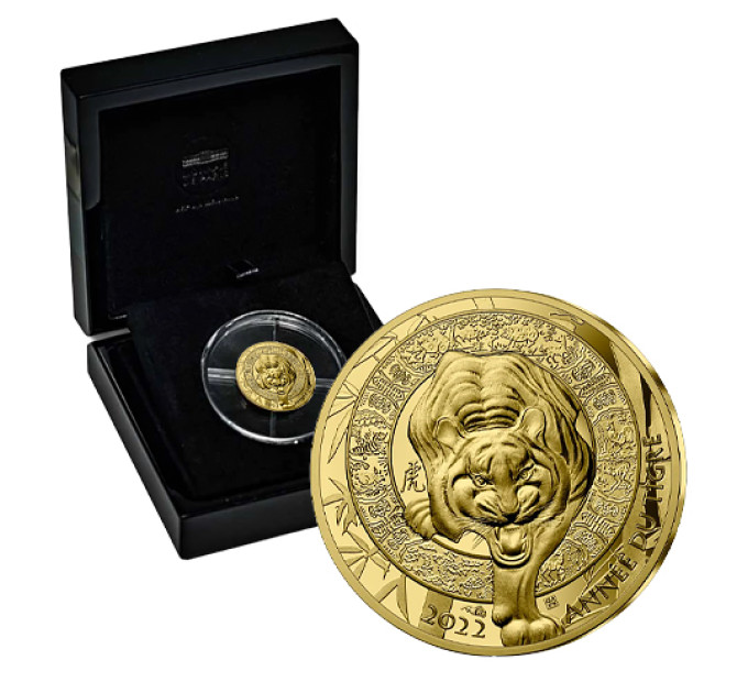 Francia 50 euro Moneta d'oro Proof 2022 - Anno della Tigre
