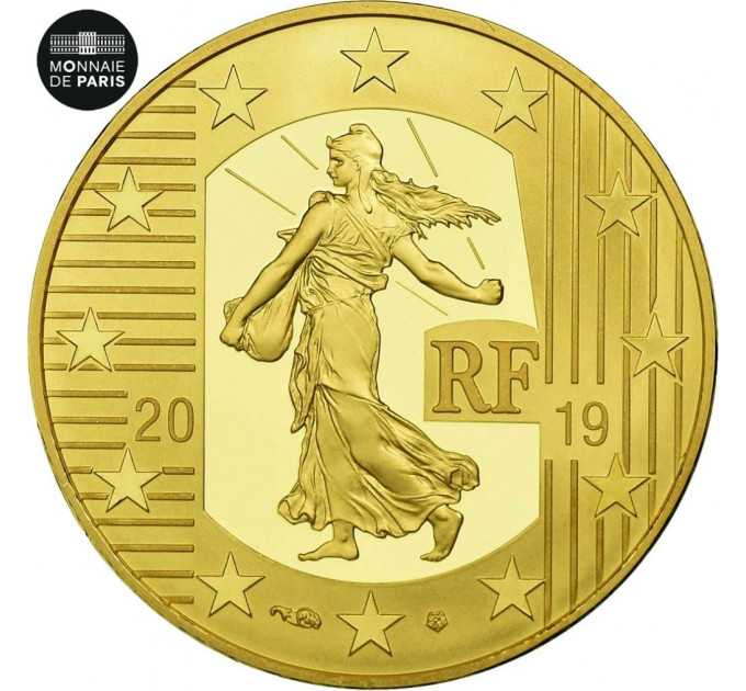 Francia 50 euro Moneta d'oro Proof 2019 - Il Seminatore - Il Franco Germinale