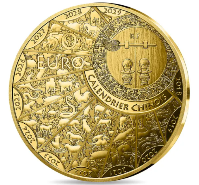 Francia 50 euro Moneta d'oro Proof 2026 - Anno del cavallo