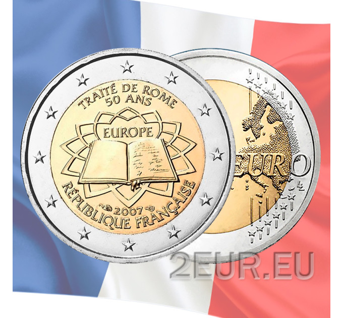 Francia 2 euro FDC 2007 - 50 anni Trattato di Roma