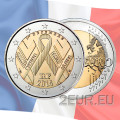 Francia 2 euro FDC 2014 - Giornata mondiale contro l'AIDS
