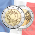 Francia 2 euro FDC 2015 - Trentesimo anniversario della bandiera dell'UE