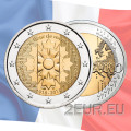 Francia 2 euro FDC 2018 - La Prima Guerra Mondiale - Bleuet De France - Fiordaliso di Francia