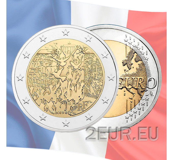 Francia 2 euro FDC 2019 - A 30 anni dalla caduta del muro di Berlino