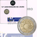 Francia 2 euro FDC 2012 - 10 anni di contante in euro