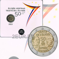 Francia 2 euro FDC 2013 - 50 anni del Trattato dell'Eliseo