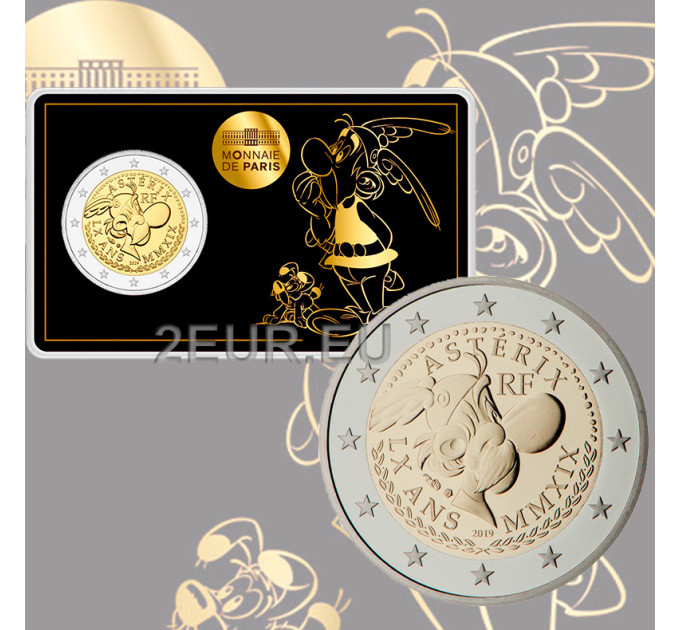 Francia 2 euro FDC 2019 - 60 anni di Asterix - Asterix e Idefix