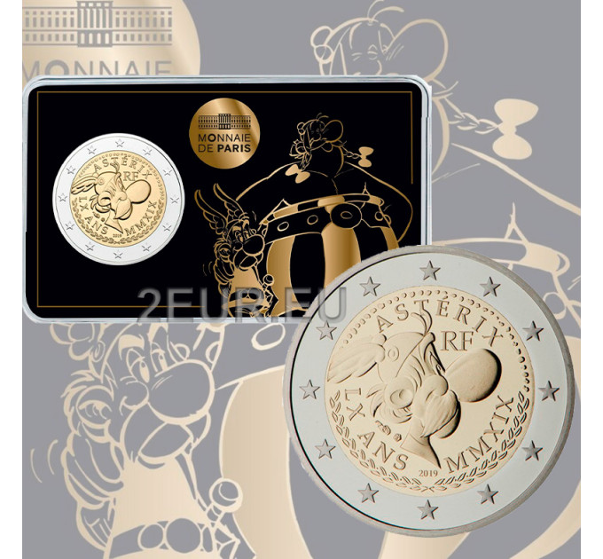 Francia 2 euro FDC 2019 - 60 anni di Asterix - Asterix e Obelix