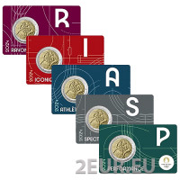 Francia 2 euro FDC 2024 - Giochi Olimpici di Parigi 2024 - Hercules pratica la lotta - Notre Dame