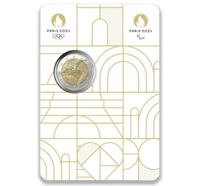 Francia 2 euro FDC 2024 - Giochi Olimpici e Paralimpici 2024 a Parigi