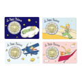 Francia 2 euro FDC 2026 - 80 anni del Piccolo Principe - 4 pezzi