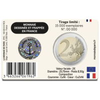 Francia 2 euro FDC 2026 - Marina francese