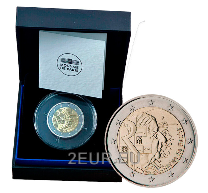 Francia 2 euro Proof 2020 - Charles de Gaulle