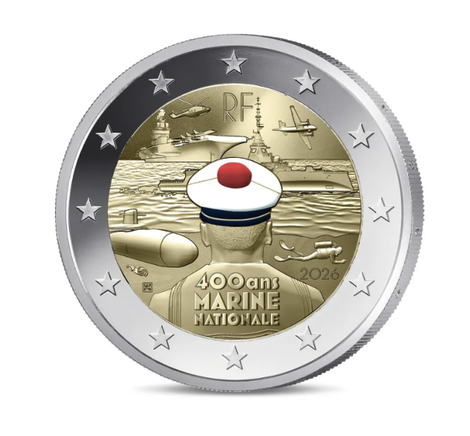 Francia 2 euro Proof 2026 - Marina francese