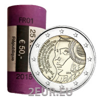 Francia 2 EURO ROTOLO 2015 - 225° Anniversario della Festa della Federazione 1790