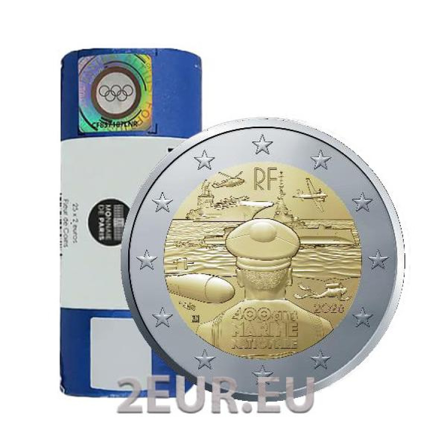 Francia 2 EURO ROTOLO 2026 - Marina francese
