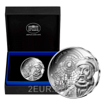 Francia 10 euro moneta d'argento Proof 2021 - Età di Magellano e Manueline 