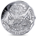 Francia 10 euro moneta d'argento Proof 2025 - L'arte della penna – Il giro del mondo in 80 giorni