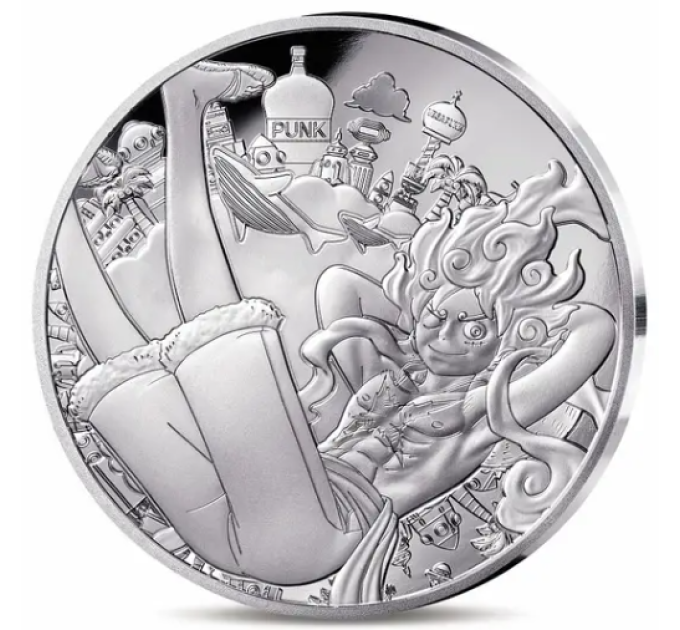 Francia 10 euro moneta d'argento Proof 2025 - One Piece