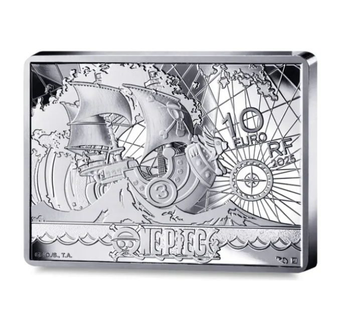 Francia 10 euro moneta d'argento Proof 2025 - One Piece