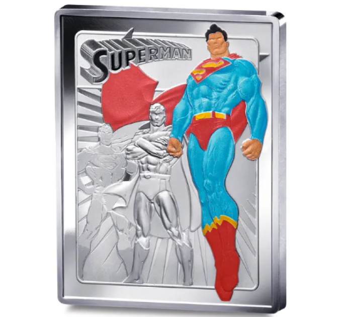 Francia 10 euro moneta d'argento Proof 2025 - Fumetti DC - Superuomo