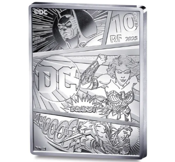 Francia 10 euro moneta d'argento Proof 2025 - Fumetti DC - Superuomo