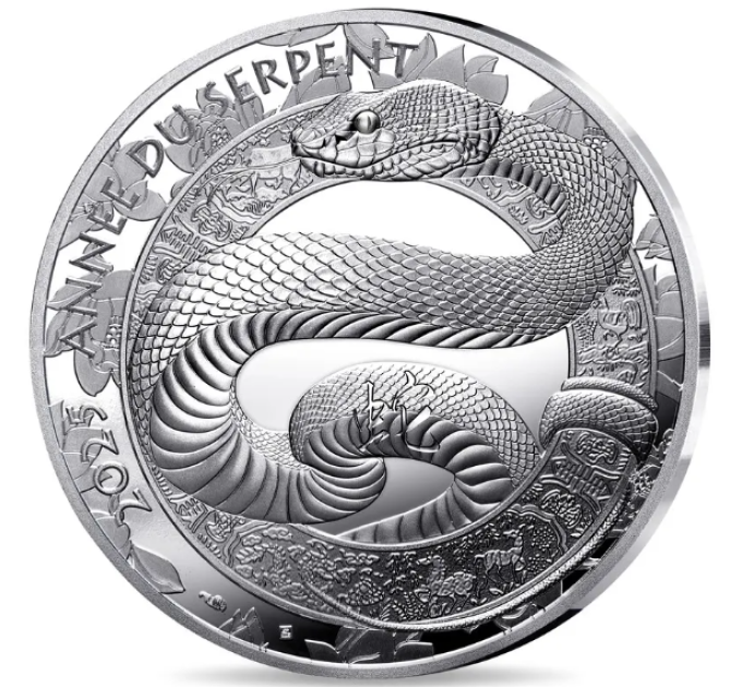 Francia 10 euro moneta d'argento Proof 2025 - Anno del Serpente