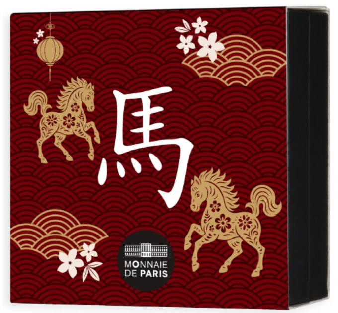 Francia 10 euro moneta d'argento Proof 2026 - Anno del cavallo