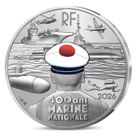 Francia 10 euro moneta d'argento 2026 - Marina francese