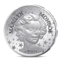 Francia 10 euro moneta d'argento 2026 - Marilyn Monroe