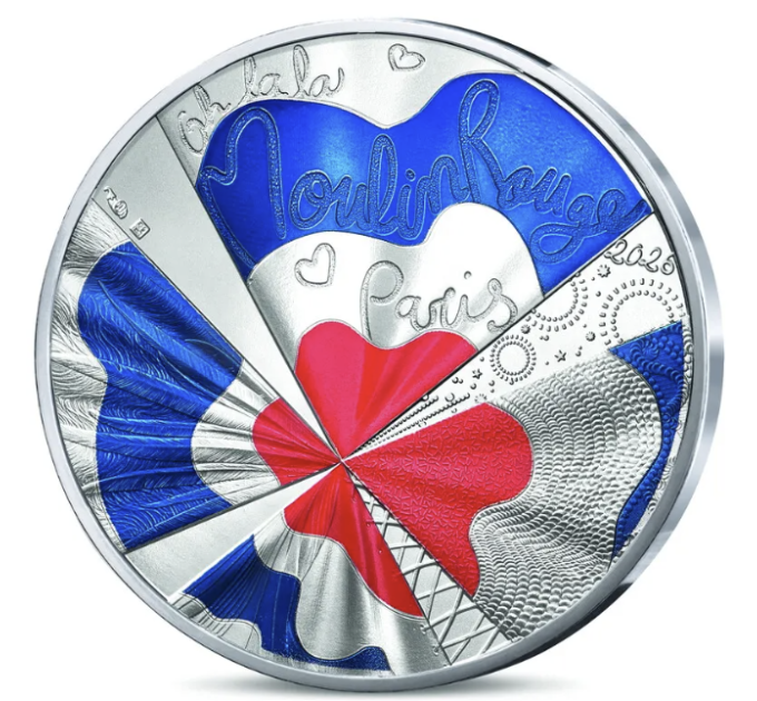 Francia 10 euro moneta d'argento 2026 - Moulin Rouge
