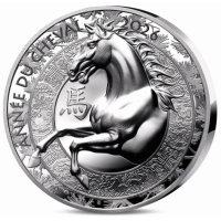 Francia 20 euro moneta d'argento Proof 2026 - Anno del cavallo