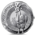 Francia 10 euro moneta d'argento Proof 2027 - Anno della Capra