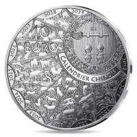 Francia 10 euro moneta d'argento Proof 2027 - Anno della Capra