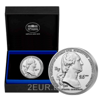 Francia 25 euro moneta d'argento Proof 2021 - Arrivo di Washington a Boston