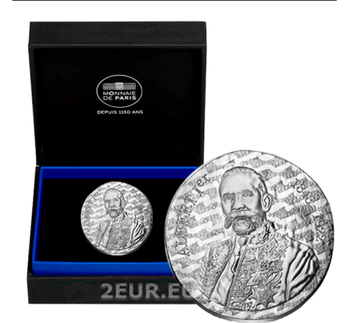 Francia 10 euro moneta d'argento Proof 2022 - ALBERTO I DI MONACO