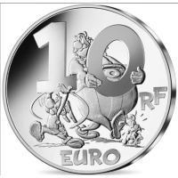Francia 10 euro moneta d'argento Proof 2022 - Asterix e il Grifone
