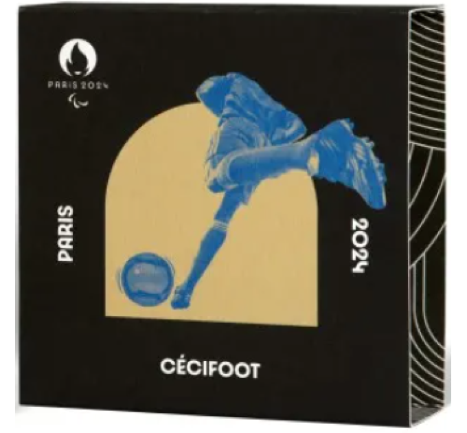 Francia 10 euro moneta d'argento Proof 2022 - Calcio per ciechi sportivi