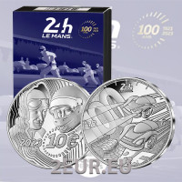Francia 10 euro moneta d'argento Proof 2023 - 100 anni - 24 Ore di Le Mans