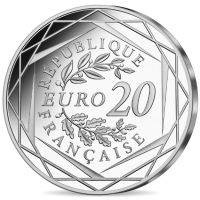Francia 20 euro moneta d'argento 2022 - 20 anni di euro