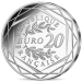 Francia 20 euro moneta d'argento 2022 - 20 anni di euro