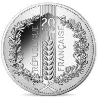 Francia 20 euro moneta d'argento 2022 - Natura della Francia - Il grano