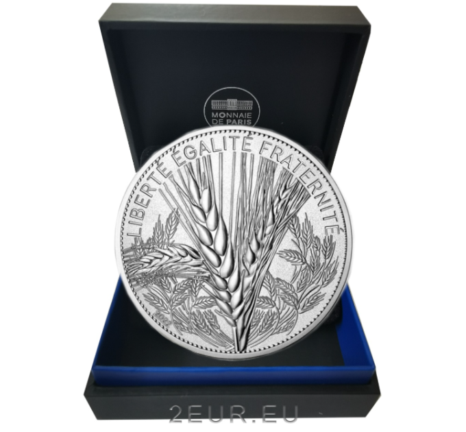 Francia 20 euro moneta d'argento Proof 2022 - Natura della Francia - Il grano