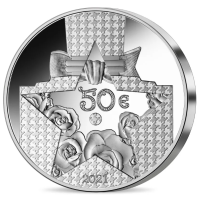 Francia 50 euro moneta d'argento Proof 2021 - Eccellenza francese - Dior