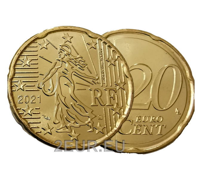 Francia 20 centesimi UNC 2021